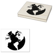 Weltglobus Kontinent Design Stempel (Stempel)