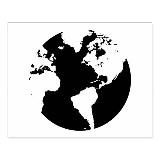 Weltglobus Kontinent Design Stempel (Prägung)