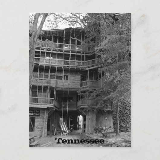 Weltgrößte Baumhäuser Postkarte (Vorderseite)