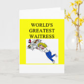 Weltgrößte Kellnerin Karte (Gelbe Blume)