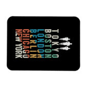 Weltgrößte Marathonstädte Magnet (Horizontal)