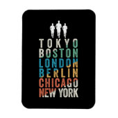Weltgrößte Marathonstädte Magnet (Vertikal)