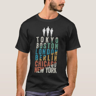 Weltgrößte Marathonstädte T-Shirt