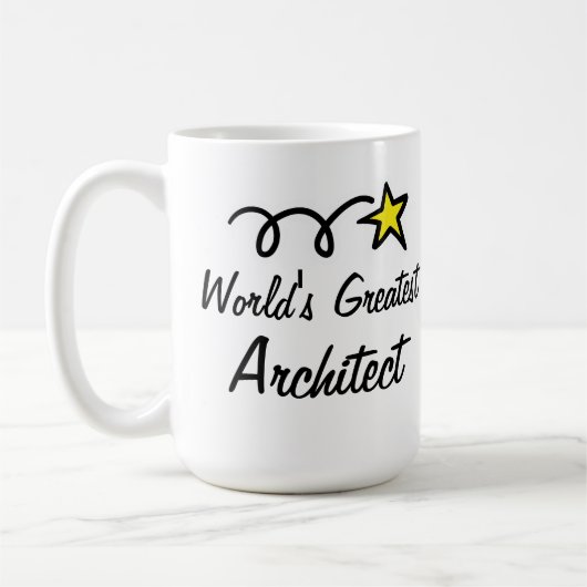 Weltgrößter Architekt - Kaffeegenuss - Tasse (Links)