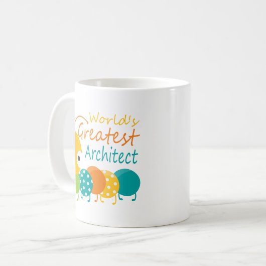 Weltgrößter Architekt Kaffeetasse (Vorderseite Links)