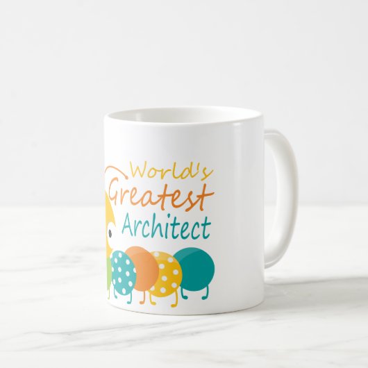 Weltgrößter Architekt Kaffeetasse (VorderseiteRechts)