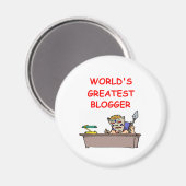 Weltgrößter Blogger Magnet (Vorderseite/Rückseite)