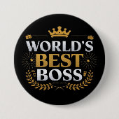 Weltgrößter Chef Button (Vorderseite)