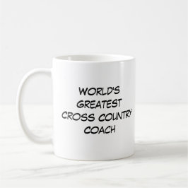 "Weltgrößter Cross Country Coach" Kaffeetasse