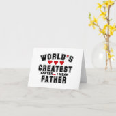 Weltgrößter Farmer ist gemeiner Vater 2023 Karte (Gelbe Blume)