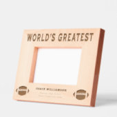 Weltgrößter Fußballtrainer Geätzte Rahmen (Links)