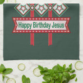 Weltgrößter Geburtstagsparteitag Geschirrtuch (Gefaltet)