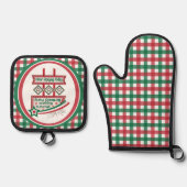 Weltgrößter Geburtstagsparteitag Ofenhandschuh & Topflappen-Set (Vorderseite)