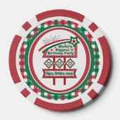 Weltgrößter Geburtstagsparteitag Pokerchips (Rückseite)