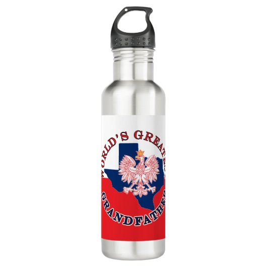 Weltgrößter Großvater Edelstahlflasche (Vorderseite)