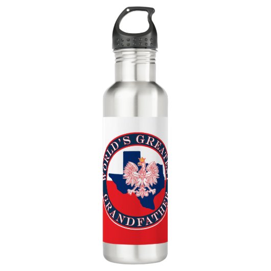 Weltgrößter Großvater Edelstahlflasche (Vorderseite)