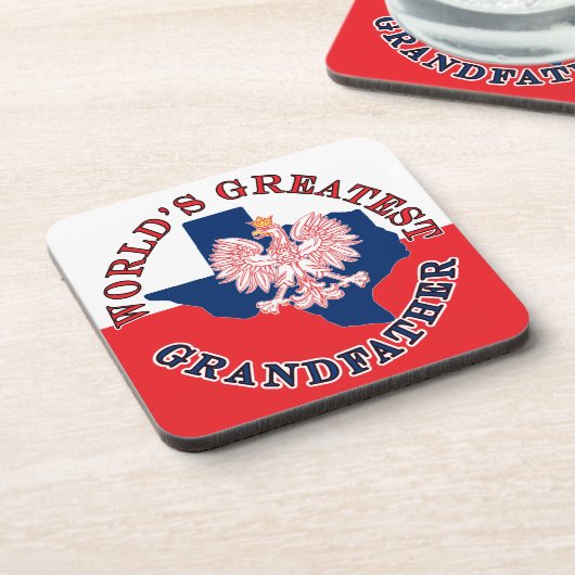 Weltgrößter Großvater Getränkeuntersetzer (Linke Seite)