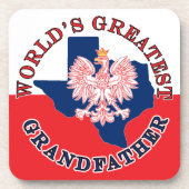 Weltgrößter Großvater Getränkeuntersetzer (Vorderseite)