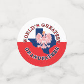 Weltgrößter Großvater Konfetti (Klein Vorderseite)