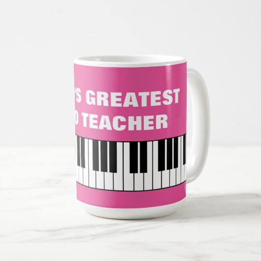 Weltgrößter Klavierlehrer mit überdimensionaler Ju Kaffeetasse (VorderseiteRechts)