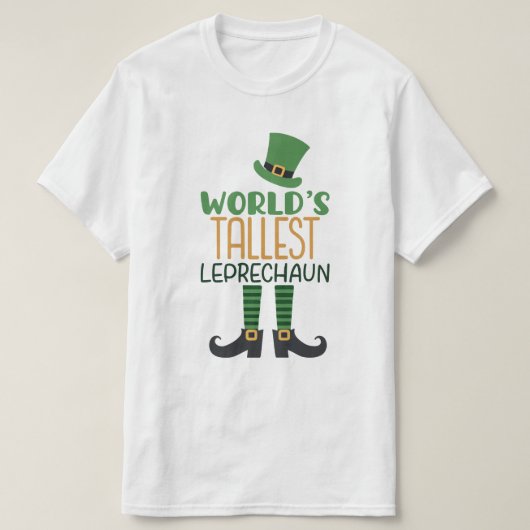 Weltgrößter Leprechaun Funny St Patrick's Day T-Shirt (Design vorne)