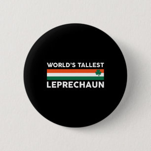 Weltgrößter Leprechaun - Irisches Kleeblatt St. Pa Button