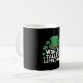 Weltgrößter Leprechaun Lustiger St. Patricks Tag Kaffeetasse (Vorderseite Links)