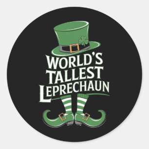 Weltgrößter Leprechaun St. Patrick’s Day Irisch Runder Aufkleber