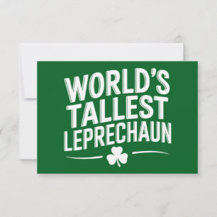 Weltgrößter Leprechaun St. Patrick's Day Dankeskarte