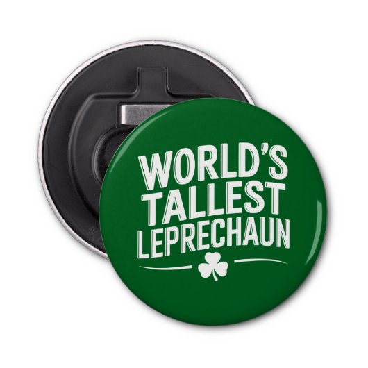 Weltgrößter Leprechaun St. Patrick's Day Flaschenöffner (Vorderseite)