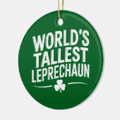 Weltgrößter Leprechaun St. Patrick's Day Keramik Ornament (Links)
