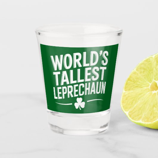 Weltgrößter Leprechaun St. Patrick's Day Schnapsglas (Vorderseite)