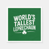 Weltgrößter Leprechaun St. Patrick's Day Serviette (Vorderseite)