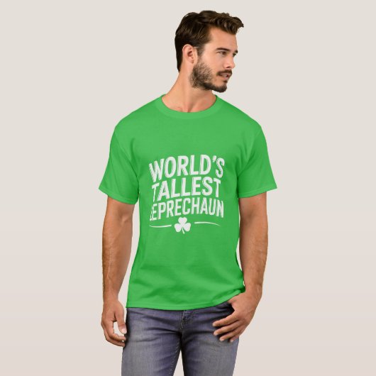 Weltgrößter Leprechaun St. Patrick's Day T-Shirt (Vorne ganz)