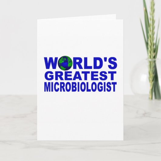 Weltgrößter Mikrobiologe Karte (Vorderseite)