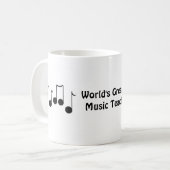 Weltgrößter Musiklehrer Kaffeetasse (Vorderseite Links)