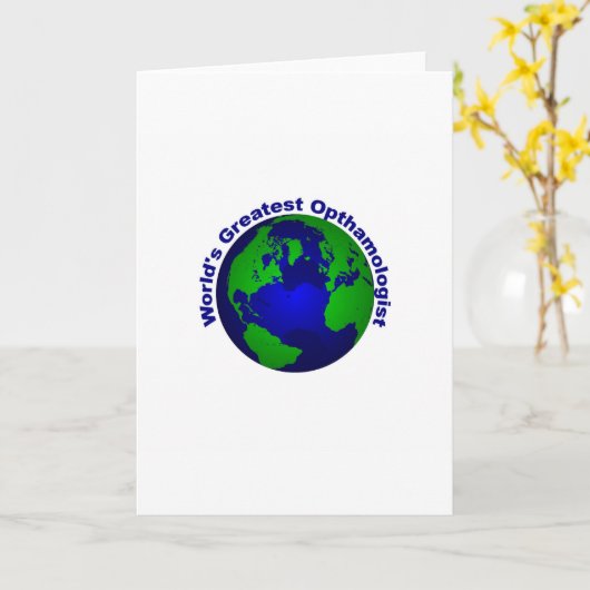 Weltgrößter Opthalmologe Karte (Gelbe Blume)