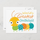 Weltgrößter Ornithologe Postkarte (Vorne/Hinten)