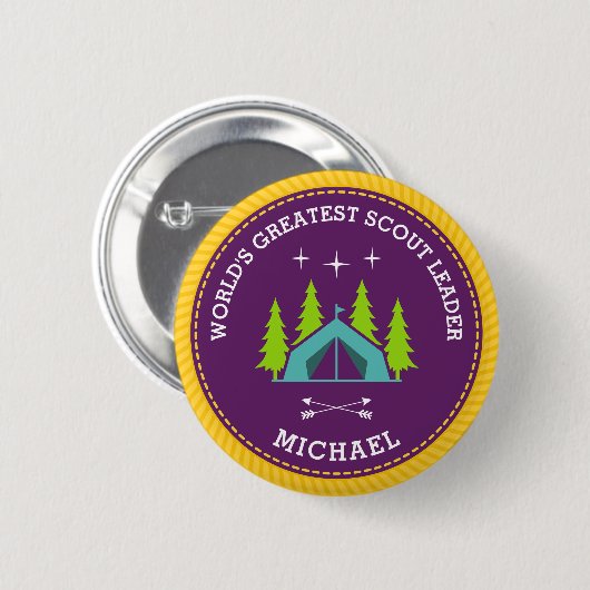 Weltgrößter Pfadfinder Button (Vorne & Hinten)