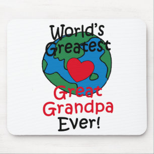 Weltgrößter Urgroßvater Herz Mousepad