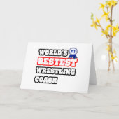 Weltgrößter Wrestling-Coach Karte (Gelbe Blume)