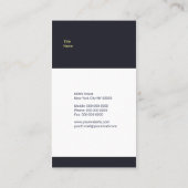 Welthandel Visitenkarte (Rückseite)