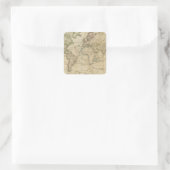Welthandfarbenkarte Quadratischer Aufkleber (Tasche)