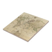 Welthandfarbige Karte Fliese (Seite)