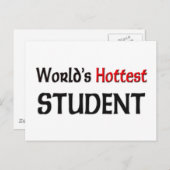 Weltheißer Student Postkarte (Vorne/Hinten)