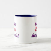 Weltheißeste Empfangsdame Zweifarbige Tasse (Mittel)