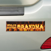 Weltheißeste Großmutter Autoaufkleber (Auf Auto)