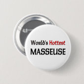 Weltheißeste Masseuse Button (Vorne & Hinten)