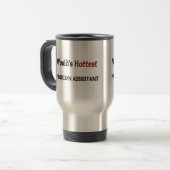 Weltheißester Arzt-Assistent Reisebecher (Vorderseite Links)