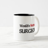 Weltheißester Chirurg Zweifarbige Tasse (VorderseiteRechts)